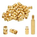 20 Pcs Threaded Inserts With Soldering Iron Tip Press Tool M5 X 12mm H 7mm Od Brass Metric Knurled Nuts Heat Set Embedment Nut 