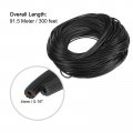 Uxcell Screen Spline 0 16 X300ft Round Window Repair Retainer For Door Screens Replacement Black