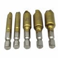 Grabote New 5pcs Damaged Screw Extractor Remove Set Screws Bolt Extract Drill Bit Tool
