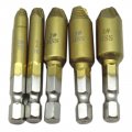 Grabote New 5pcs Damaged Screw Extractor Remove Set Screws Bolt Extract Drill Bit Tool