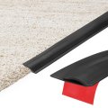 2 Pcs 6 56ft X 1 18 0 22 Carpet To Tile Transition Strip Self-adhesive Edge Tpe Gap Cover Laminate Trim For Uneven Surfaces 