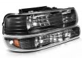 Aintier A Pair Of Automotive Headlight Assembly Fit For Chevrolet Silverado 1500 Hd 2001-2002 For Suburban 2000-2006 With Black