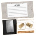 8pcs Stainless Steel Advertising Nails Candy Dispenser Standoff Nail Wall Sign Holders Mount Decorative Screws Metal Stand