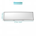 X Autohaux Rear View Mirror Car Universal 10 63 270mm Interior Fit Wide Angle Panoramic Clear Convex Surface