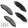 Front Disc Brake Pad Set For Dodge Dakota 3 7l 9l 4 5 2003 20 Metal D962 With Hardware 4 Pieces 