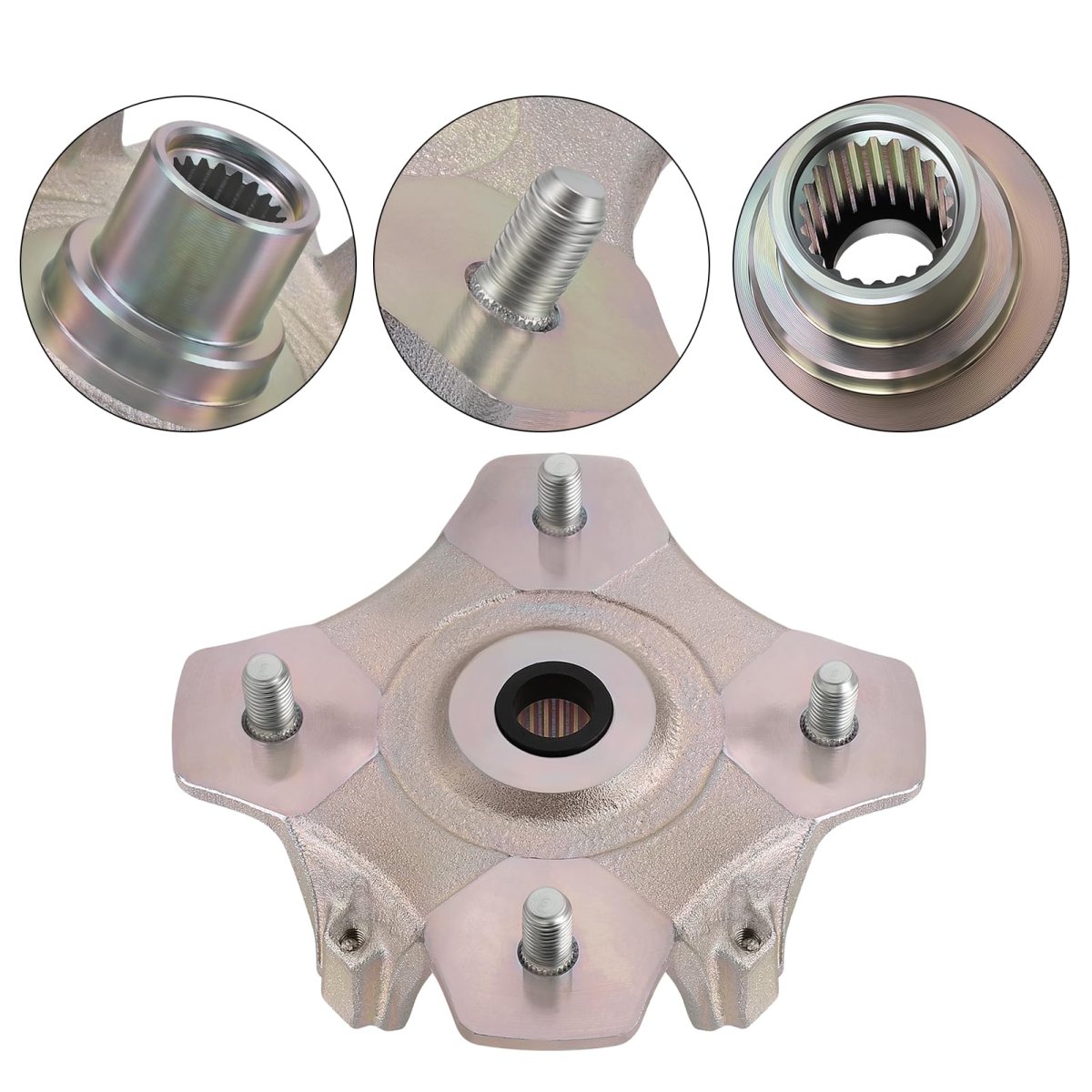 Front Wheel Hub For Arctic Cat Atv 2002-2004 500-fis 400-fis 2003-2004 250-4x4 300-4x4 400-4x4 2004 250-2x4 400-2x4 650 Oem