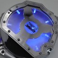 Httmt- Blue Led Chrome Engine Cluctch Cover Compatible With 2001-2005 Suzuki Gsxr 600 750 1000 Gsx-r P N Mt313-010a-cd Blue