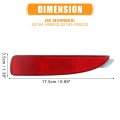 X Autohaux 1 Pair Rear Bumper Reflector Side Marker For Toyota Yaris 2017-2020 Strip No 52164-wb002 52163-wb002