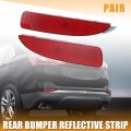X Autohaux 1 Pair Rear Bumper Reflector Side Marker For Toyota Yaris 2017-2020 Strip No 52164-wb002 52163-wb002
