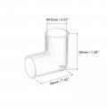 Uxcell 2pcs Clear Elbow Fitting 16mm 0 63 2 Way Acrylic 90 Degree L-shaped Pipe Adapter For Connecting Water Pipes