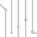 Uxcell 2pcs Clear Elbow Fitting 16mm 0 63 2 Way Acrylic 90 Degree L-shaped Pipe Adapter For Connecting Water Pipes