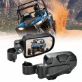 Nilight Utv Side Mirrors Offroad Rear View Aluminum Universal Fits With Windshield For 1 75inch Roll Cage Polaris Ranger Rzr 
