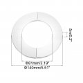 Uxcell Wall Split Flange 12pcs 201 Stainless Steel Round Escutcheon Plate For 80mm Diameter Pipe