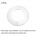 Uxcell Wall Split Flange 12pcs 201 Stainless Steel Round Escutcheon Plate For 80mm Diameter Pipe