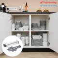 Uxcell 4pcs Push To Open Door Latch Stainless Steel Magnetic Latches For Hidden Cabinets Rv Drawers Kitchen Cupboard With Holes
