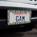 Spunky Christmas Trees License Plate Tag Frame