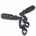 Smt Motorcycle Black Adjustable Peg Mounting Kit Wing Zombie Sull Footrest For V-star Roadstar Suzuki Boulevard Equipped With