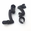 Smt Motorcycle Black Adjustable Peg Mounting Kit Wing Zombie Sull Footrest For V-star Roadstar Suzuki Boulevard Equipped With