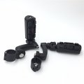 Smt Motorcycle Black Adjustable Peg Mounting Kit Wing Zombie Sull Footrest For V-star Roadstar Suzuki Boulevard Equipped With