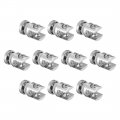Glass Shelf Brackets Adjustable Zinc Alloy Clamp Holder Single-sided For 8-10mm Thick 10pcs 