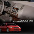 Center Dash Radio Bezel Storage Cubby Vents For Nissan Altima 2005 2006 Brown
