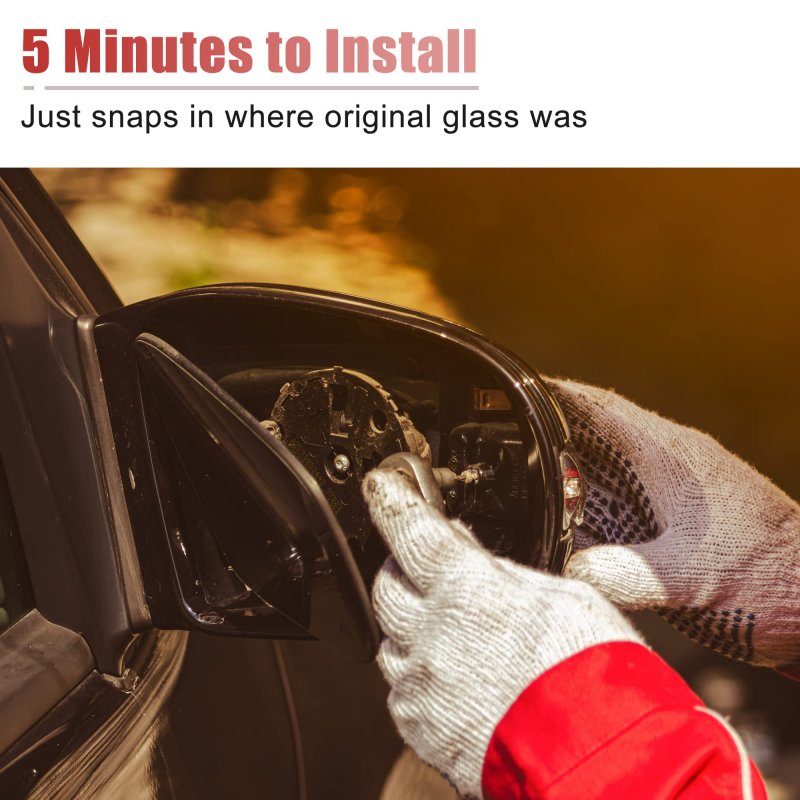 Acropix Car Rearview Passenger Side Heated Mirror Glass Replacement W Backing Plate Fit For Bmw X3 Pack Of 1 White
