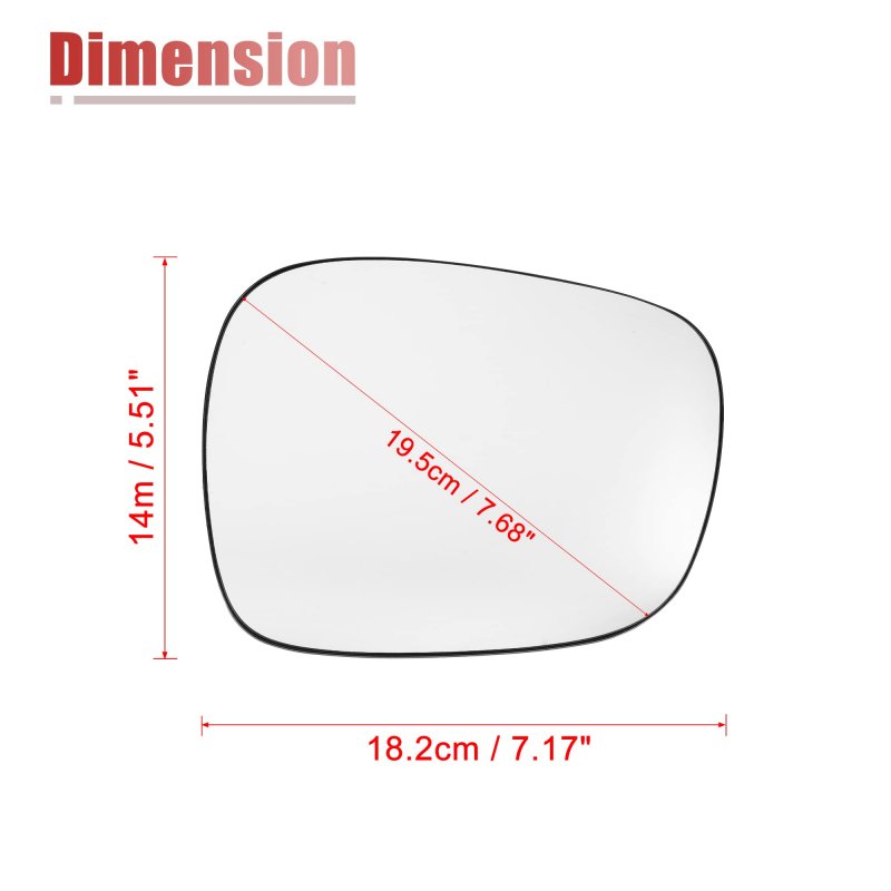 Acropix Car Rearview Passenger Side Heated Mirror Glass Replacement W Backing Plate Fit For Bmw X3 Pack Of 1 White