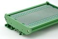 Electronics-salon Din Rail Mounting Carrier Housing With Prototype Board Pcb Size 137 4 X 72mm