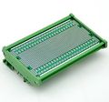 Electronics-salon Din Rail Mounting Carrier Housing With Prototype Board Pcb Size 137 4 X 72mm