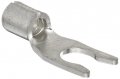 Morris Products 11668 Locking Spade Terminal Non Insulated 16-14 Wire Size 6 Stud Pack Of 100 