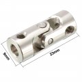 Uxcell 2pcs 3 175mm To 4mm Inner Dia Rotatable Universal Steering Shaft U Joint Coupler L23xd9