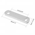 Uxcell Repair Plate 30mmx8mm Flat Fixing Mending Corner Brace Bracket Connector Pack Of 10