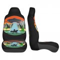 Alien Unicorn Sasquatch Bigfoot Front Car Seat Cover For Men Women 2 Pcs Automotives Vehicle Cover Cars Suv Pick-up Truck