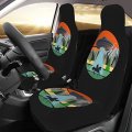Alien Unicorn Sasquatch Bigfoot Front Car Seat Cover For Men Women 2 Pcs Automotives Vehicle Cover Cars Suv Pick-up Truck