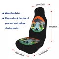 Alien Unicorn Sasquatch Bigfoot Front Car Seat Cover For Men Women 2 Pcs Automotives Vehicle Cover Cars Suv Pick-up Truck