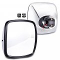 Ocpty Truck Hood Mirrors Fit For 2004-2016 Freightliner Columbia M2 Side Manual Adjusted Heated Chrome Housing