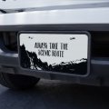 Graphics More Always Take The Scenic Route Hiking Travel Novelty Metal Vanity Tag License Plate
