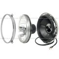 Niuparts 7 Headlight Flat With Mounting Metal And H4 Led Lamp Pair Fit Mack R Rd Rm Rs Rl Rw Models Truck