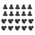 M5-0 8x8mm Flat Head Torx Anti Theft Machine Screws 30pcs 10 9 Grade Alloy Steel Drive Countersunk Full Thread Black Oxide 