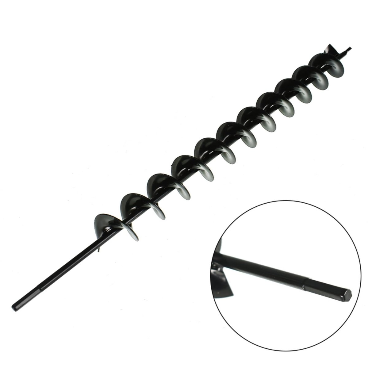 Auger Drill Bit For Planting 2 In X 24 Replacement Umbrella Hole Digger 3 8 Hex Drive