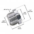 An16 Weld On Bung Aluminum Male Flare Weldable Fuel Tank Fitting Jic-16 An 1-5 16-12 Thread Hose Adapter Connector 2