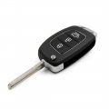 Uxcell 2 Pcs 3 Buttons Flip Folding Uncut Key Remote Fob Case Replacement For Hyundai