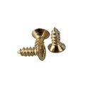 Yellow Iron Flat Head Wood Self Tapping Screws 2 X 6mm Phillips Drive Fully Threaded Fasteners For Building And Machinery 