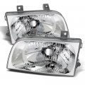 Chrome Housing Oe-style Headlight Headlamp Assembly For 1998-2002 Kia Sportage Driver Passenger Side 