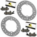 Compatible With Front Left Right Brake Discs Pads Can-am Maverick Max 1000r 2014 2015 2016 2017 2018