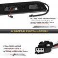 Vipmotoz Full Led 3rd Third Brake Cargo Light Compatible With Ford F150 F250 F350 F450 Ranger Maverick Pickup Truck Smoke