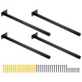 Floating Shelf Bracket 4 Pack 20 Inch Iron Hidden Wall Mounted Supports With Screws And Expansion Tube For Wood Shelves Hanging 