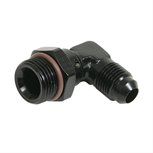 Fragola Aluminum 90 Degree A-n Male Swivel X Thread Adapter -6 -8 Black