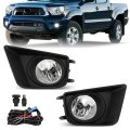 Front Fog Light Assembly Kit For 2012 2013 2014 2015 Toyota Tacoma Halogen Lamps With Frames Switch And Wiring Replaces 