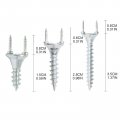 50pcs Solid Wood Baseboard Seamless Nails Double-headed Self-tapping Screws Foot Line Invisible Security